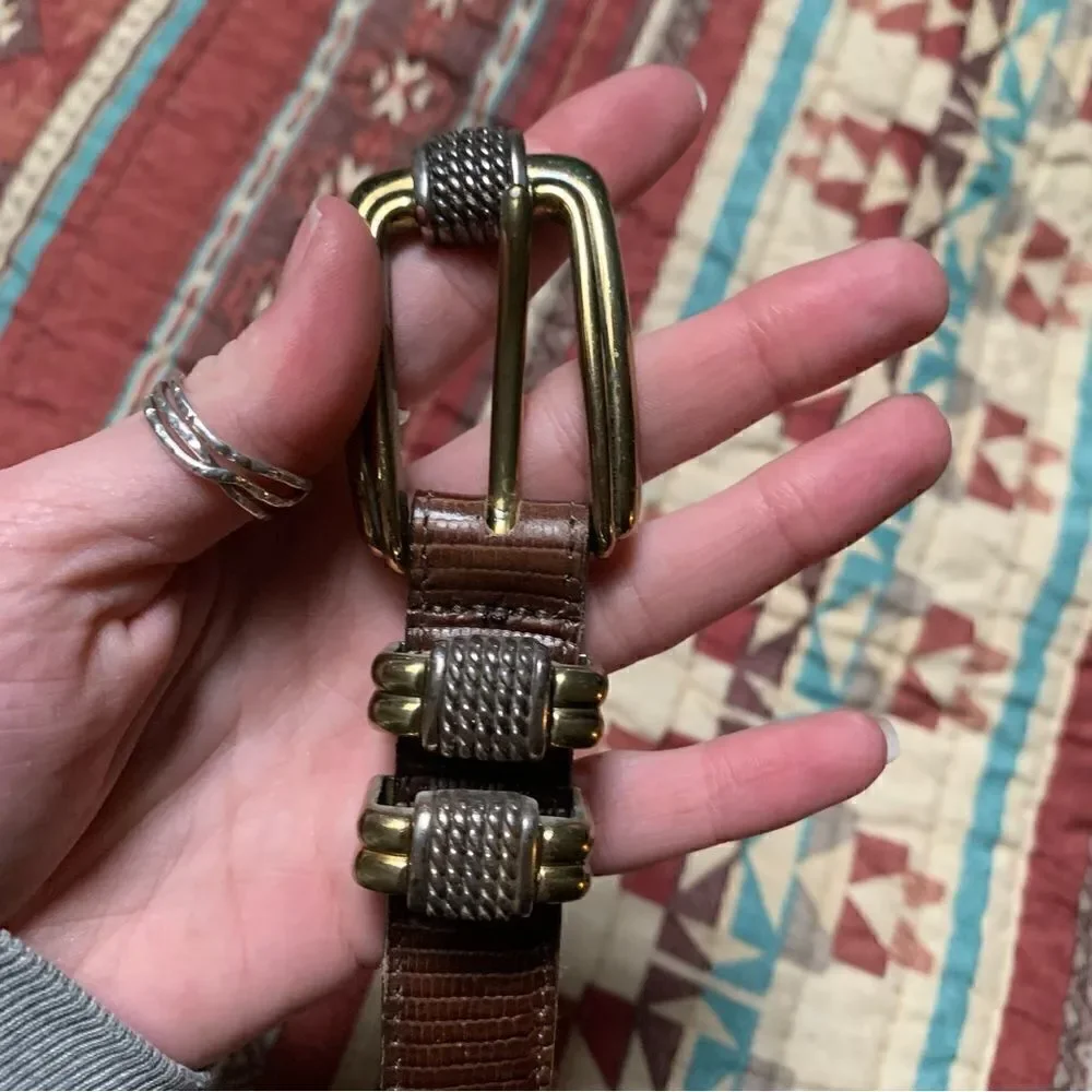 Brighton Women’s Brown Leather Belt Size large